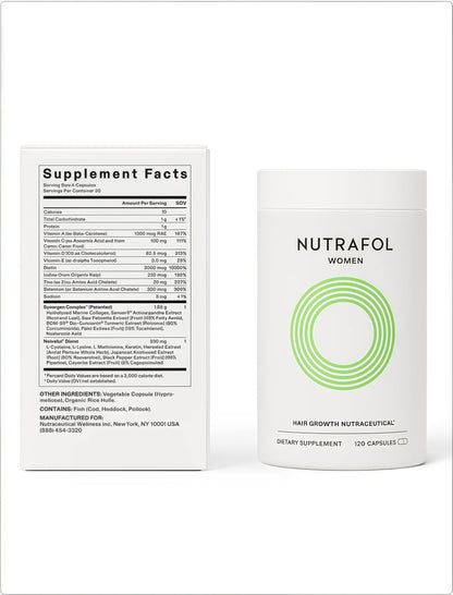 Nutrafol Women HairGrowth Supplements, Ages18-44,1-Month Bottle